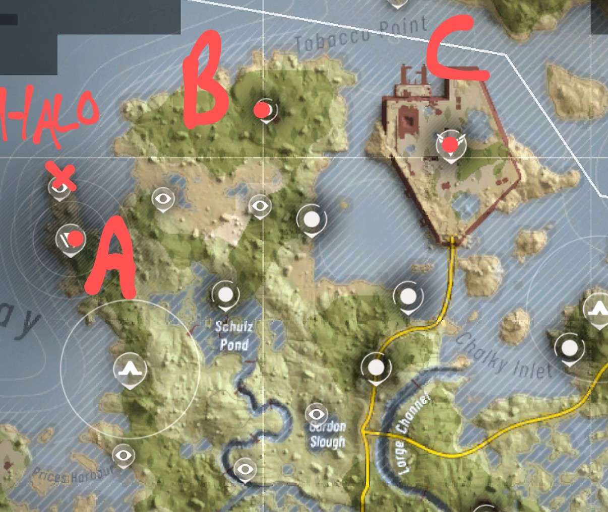 Northwest Sinking Country tacmap
